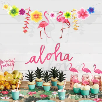 3M Creative flamingos DIY Party Ornaments Pull Flag Tropical Theme Party Classroom Window Decoration
3M Creative flamingos DIY Party Ornaments Pull Flag Tropical Theme Party Classroom Window Decoration