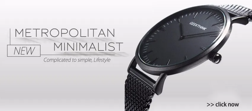 GEEKTHINK Quartz Watches Men Top Luxury Brand Casual Stainless steel Mesh Band Unisex Watch Clock Male female Gentleman gift - Quartz Wristwatches 22mm 6002 Quartz Geekthink Alloy Round 3Bar Paper Hardlex 40mm Water Resistant Fashion & Casual 9.6mm 23cm Hook Buckle Stainless Steel Men Relojes Hombre Mujer Homme Femme Masculino erkek kol saati Unique geek collection Cool sexy Black Fashion Casual Imported Japan quartz Men Creatuve Geek watch