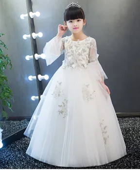 Pink Bead Appliques Flower Girl Dresses Long Sleeves Lace first Communion Dresses For Girls Pageant Wedding Dresses Princess
Pink Bead Appliques Flower Girl Dresses Long Sleeves Lace first Communion Dresses For Girls Pageant Wedding Dresses Princess