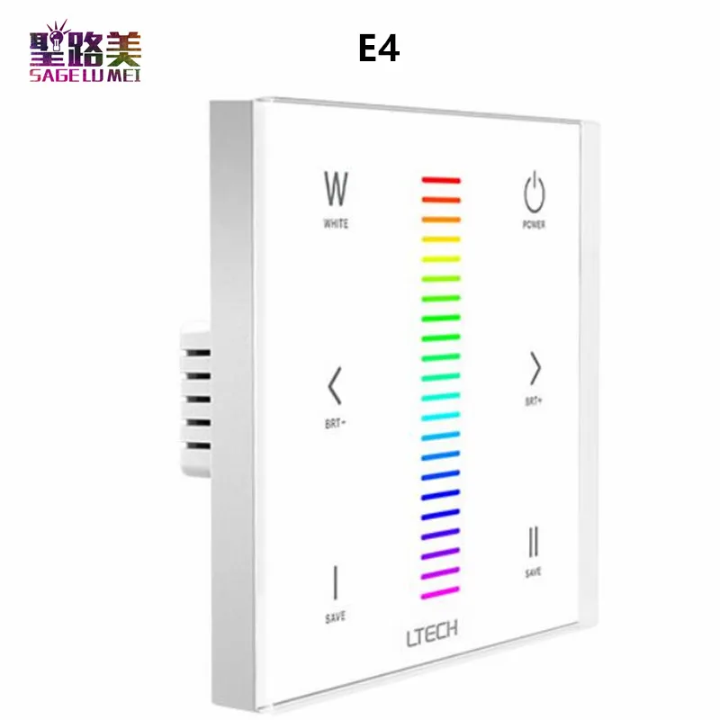 LTEHC E4 E4S DC12V-24V RF 2.4GHZ 3A X 4CH 12A RGBW LED Touch Panel Controller For 5050 led strip light tape ribbon Free shipping
LTEHC E4 E4S DC12V-24V RF 2.4GHZ 3A X 4CH 12A RGBW LED Touch Panel Controller For 5050 led strip light tape ribbon Free shipping
