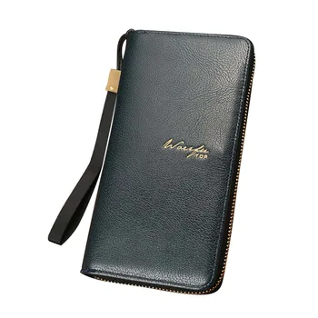 Fashion wallet long men's wallet leather long multi-card bag clutch bag thin mobile phone large capacity Y417
Fashion wallet long men's wallet leather long multi-card bag clutch bag thin mobile phone large capacity Y417