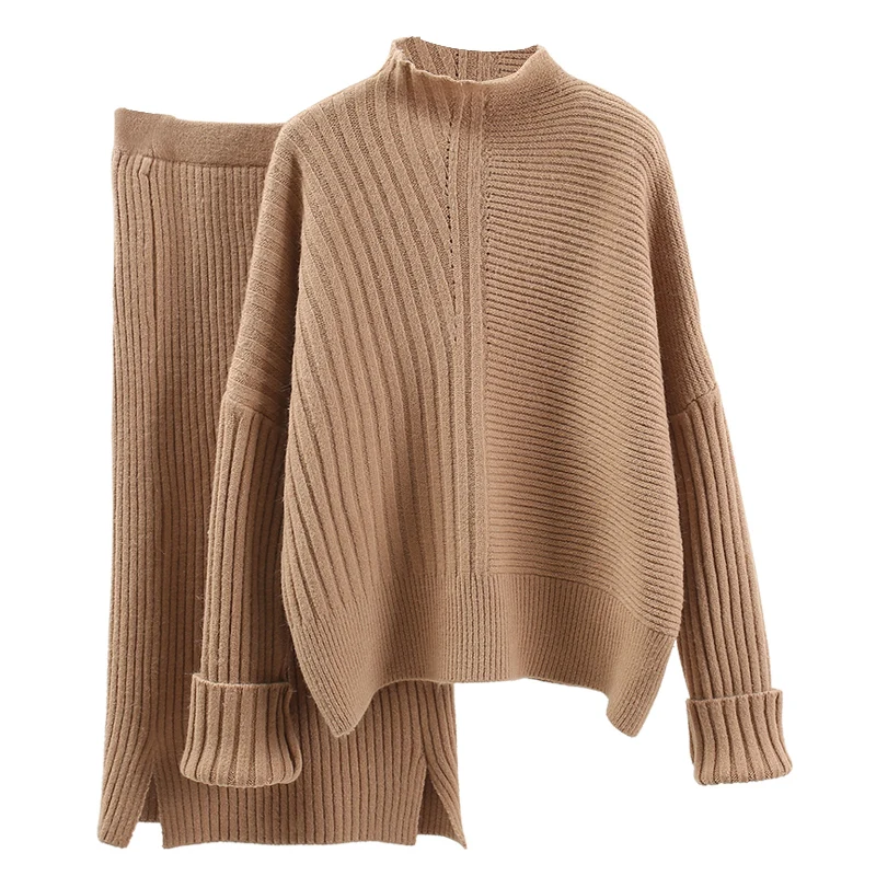 fashion women sweater set winter autumn office lady work knitted loose pullovers all match thicken outwear tops
fashion women sweater set winter autumn office lady work knitted loose pullovers all match thicken outwear tops