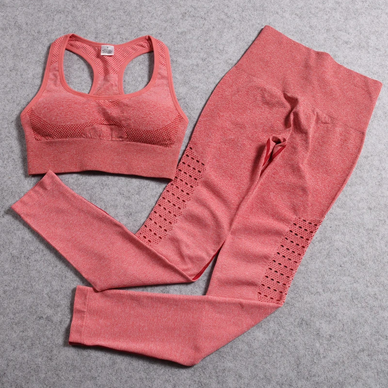 2PCS Hollow-Out Yoga Set Women Seamless Ombre Workout Set Sportswear Fitness Clothes Women Gym Clothing Gym Leggings Sports Set
2PCS Hollow-Out Yoga Set Women Seamless Ombre Workout Set Sportswear Fitness Clothes Women Gym Clothing Gym Leggings Sports Set