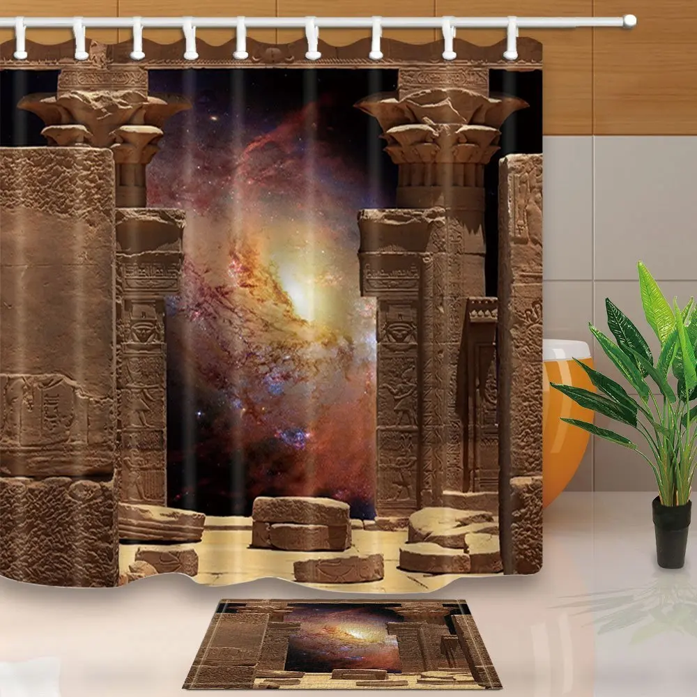 Hathor Temple on Agilkia Island Decor Waterproof Polyester Fabric Shower Curtain Set With Non-Slip Floor Doormat Bath Rugs
Hathor Temple on Agilkia Island Decor Waterproof Polyester Fabric Shower Curtain Set With Non-Slip Floor Doormat Bath Rugs