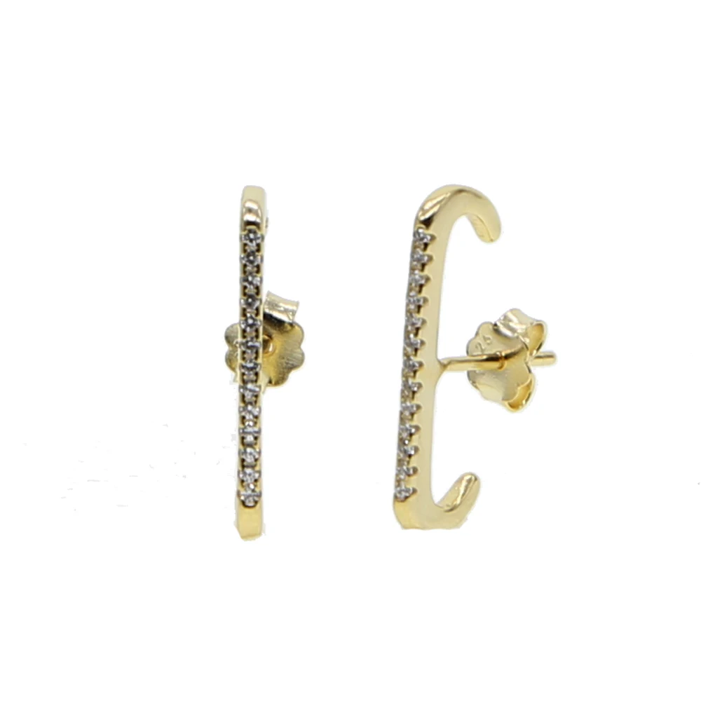 2019 fashion New wedding gold Color HOOK Stud earing Women sweep wrap earring Jewelry 925 sterling silver T shape earring gift
2019 fashion New wedding gold Color HOOK Stud earing Women sweep wrap earring Jewelry 925 sterling silver T shape earring gift