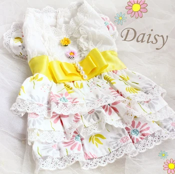 Free shipping 100%cotton dog clothes fairyland fresh princess daisy layered dress for pet ropa perro mascotas roupa cachorro
Free shipping 100%cotton dog clothes fairyland fresh princess daisy layered dress for pet ropa perro mascotas roupa cachorro