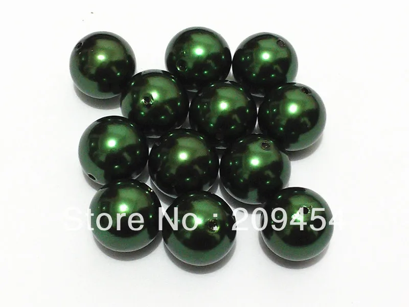20mm 100pcs/lot Dark Green Chunky Round Imitation Pearl Acrylic Beads For Kids Jewelry Making
20mm 100pcs/lot Dark Green Chunky Round Imitation Pearl Acrylic Beads For Kids Jewelry Making