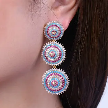 GODK Luxury Flower Big Layers Statement Drop Earrings For Women Wedding Cubic Zircon Party Dubai Bridal Jewelry
GODK Luxury Flower Big Layers Statement Drop Earrings For Women Wedding Cubic Zircon Party Dubai Bridal Jewelry