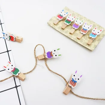 10pcs/bag kawaii mesh rabbit clip cartoon Spring Wood Clips cute stationery party Decoration Craft Diy Clips With Hemp Rope
10pcs/bag kawaii mesh rabbit clip cartoon Spring Wood Clips cute stationery party Decoration Craft Diy Clips With Hemp Rope