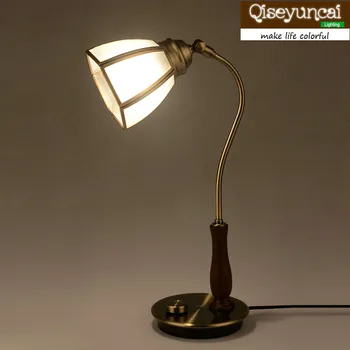 Qiseyuncai 2018 new European Pure Copper Lampshade Classical Desk lamps Study Simple Bedroom Headboard Glass Table Lamp
Qiseyuncai 2018 new European Pure Copper Lampshade Classical Desk lamps Study Simple Bedroom Headboard Glass Table Lamp