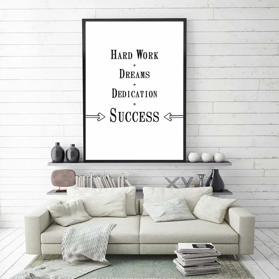 Motivational Quote Posters Prints Success Is Hard Work+Dream+Dedication Canvas Painting On The Wall Minimalist Inspiron Pictures
Motivational Quote Posters Prints Success Is Hard Work+Dream+Dedication Canvas Painting On The Wall Minimalist Inspiron Pictures