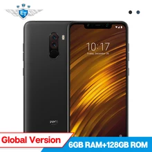 Xiaomi POCOPHONE F1 POCO F1 6GB 128GB Global Version Mobile Phone Snapdragon 845 6.18'' Full Screen 20MP Front Camera LiquidCool(China)