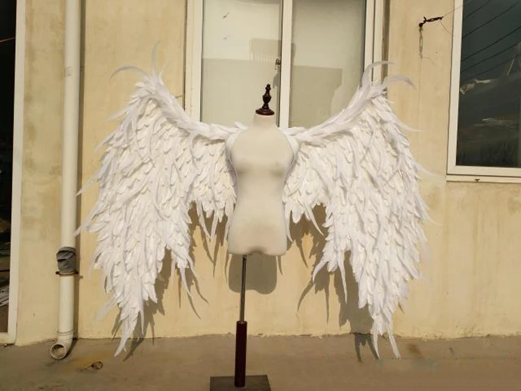 Большие крылья из натуральных перьев купить со скидкой в секс шопе  Ролевые костюмы  Ангелочек