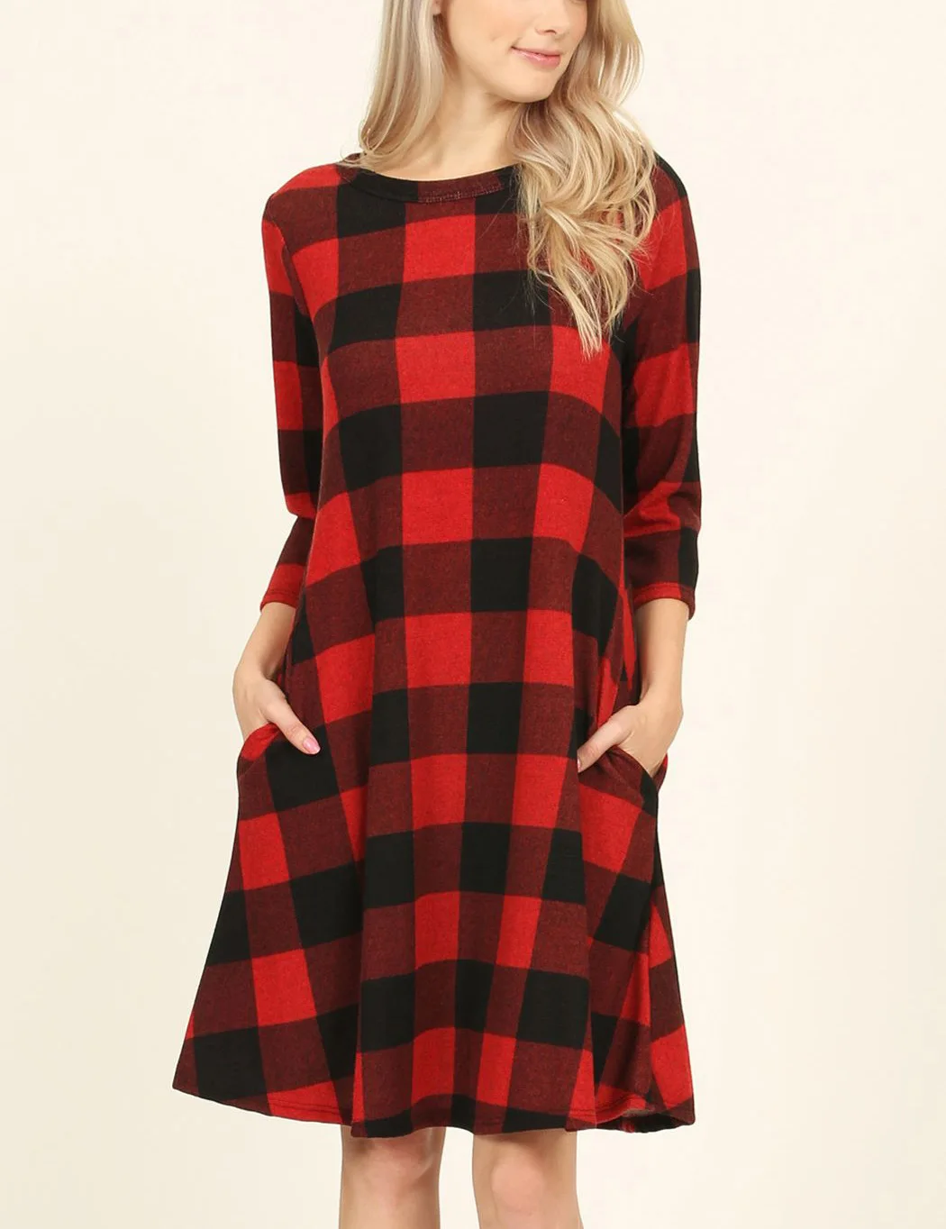 Nantersan Autumn New Women Dress Casual Fashion Three Quarter Knee-Length O-Neck Plaid Loose Ladies Dresses
Nantersan Autumn New Women Dress Casual Fashion Three Quarter Knee-Length O-Neck Plaid Loose Ladies Dresses