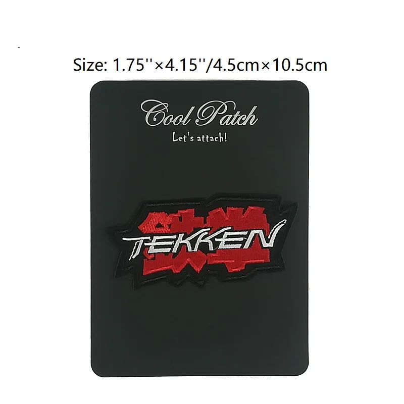 Tekken Logo Embroidered Patches badge for halloween cosplay costume Vedio game Console PS PS3 Kazuya Mishima Nina Williams King
Tekken Logo Embroidered Patches badge for halloween cosplay costume Vedio game Console PS PS3 Kazuya Mishima Nina Williams King