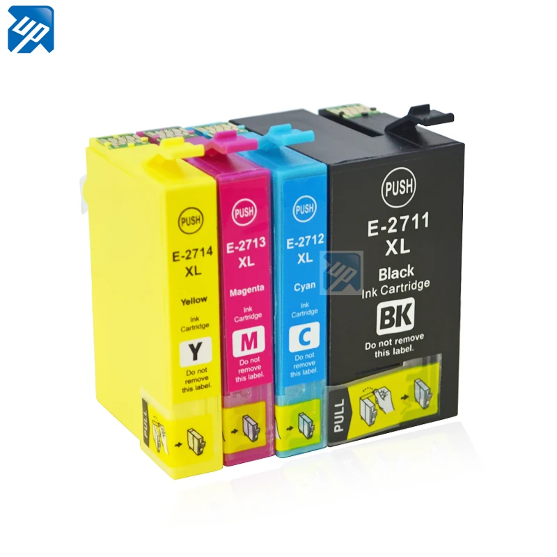 4PCS 2711 2701 High Capacity compatible ink Cartridge for Epson WorkForce WF-7110 7610 7620 3620 3620 3640 printer 27 27XL
4PCS 2711 2701 High Capacity compatible ink Cartridge for Epson WorkForce WF-7110 7610 7620 3620 3620 3640 printer 27 27XL
