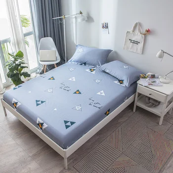 Gray Geometric Triangle Printed Fitted Sheet with All-around Elastic Rubber Band 100% Cotton Fabric 120*200cm/150*200/180*200cm
Gray Geometric Triangle Printed Fitted Sheet with All-around Elastic Rubber Band 100% Cotton Fabric 120*200cm/150*200/180*200cm