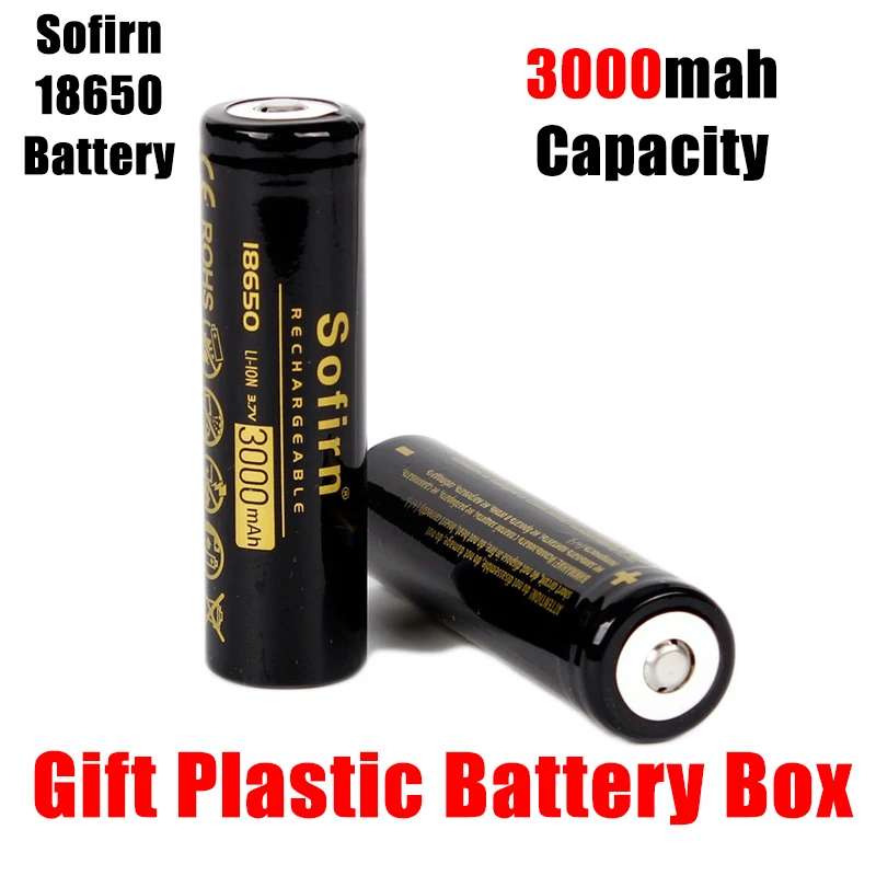 Sofirn 3.7V 18650 3000mah Rechargeable Battery Pre-Charged 3.7V Li-ion 18650 Cell Lithium Batteries for LED Flashlight Torch
Sofirn 3.7V 18650 3000mah Rechargeable Battery Pre-Charged 3.7V Li-ion 18650 Cell Lithium Batteries for LED Flashlight Torch