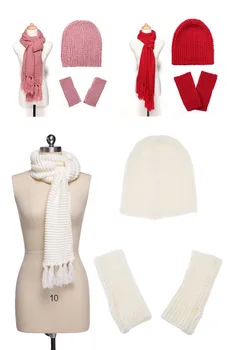 Women Men Thick Cotton Winter Accessories Set Female Male Beanie Scarf Gloves 3 Pieces/Set
Women Men Thick Cotton Winter Accessories Set Female Male Beanie Scarf Gloves 3 Pieces/Set
