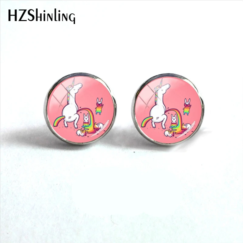 2018 New Arrival Cute Rainbow Horse Stud Earring Handmade Silver Animalsl Earring Glass Round Dome Jewelry for Gift
2018 New Arrival Cute Rainbow Horse Stud Earring Handmade Silver Animalsl Earring Glass Round Dome Jewelry for Gift