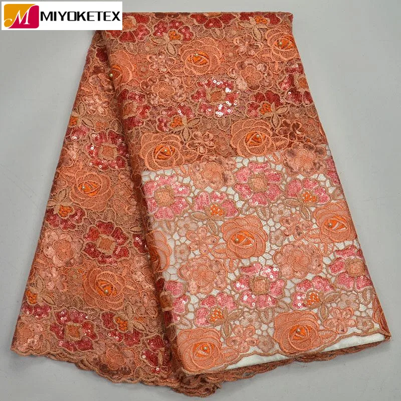 Nigerian Organza Lace Fabric High Quality African Sequins Lace Fabric Hot Sale Women Wedding Lace Peach Laces Fabric PSA625-2
Nigerian Organza Lace Fabric High Quality African Sequins Lace Fabric Hot Sale Women Wedding Lace Peach Laces Fabric PSA625-2