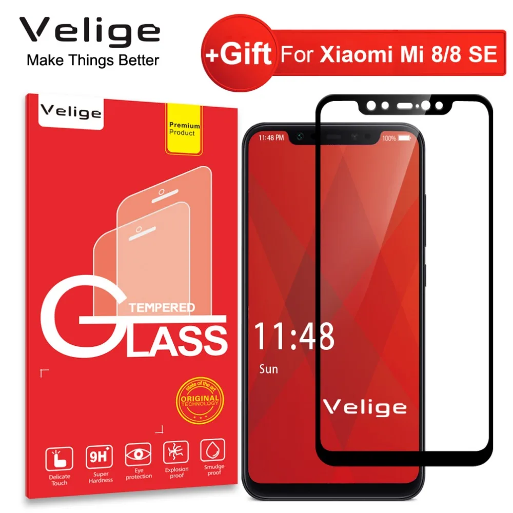 Velige 9H Tempered Glass for Xiaomi Mi 8 SE Mi8 Xiomi Mi8 Screen Protector 2.5D Ultra Thin Toughened Glass Film
Velige 9H Tempered Glass for Xiaomi Mi 8 SE Mi8 Xiomi Mi8 Screen Protector 2.5D Ultra Thin Toughened Glass Film