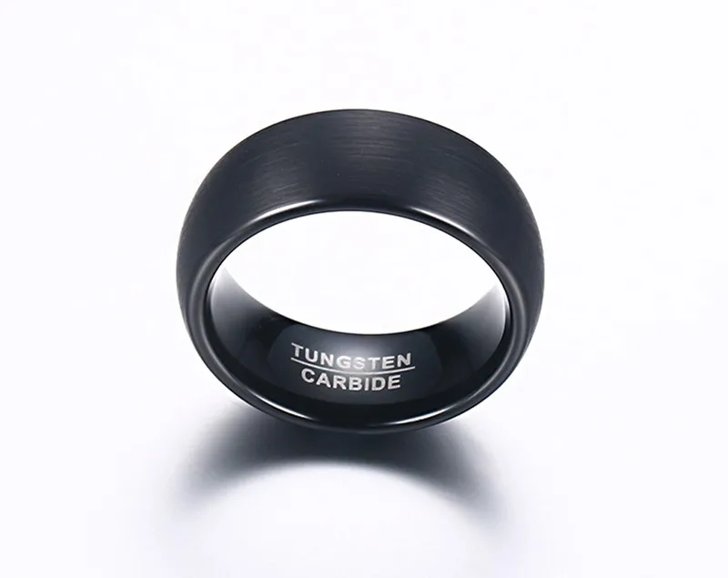 High Quality Men Ring Fashion Black Color Tungsten Carbide 8mm Rings Mens Trendy Bands Rings For Male Party Cool Boy Jewelry
High Quality Men Ring Fashion Black Color Tungsten Carbide 8mm Rings Mens Trendy Bands Rings For Male Party Cool Boy Jewelry