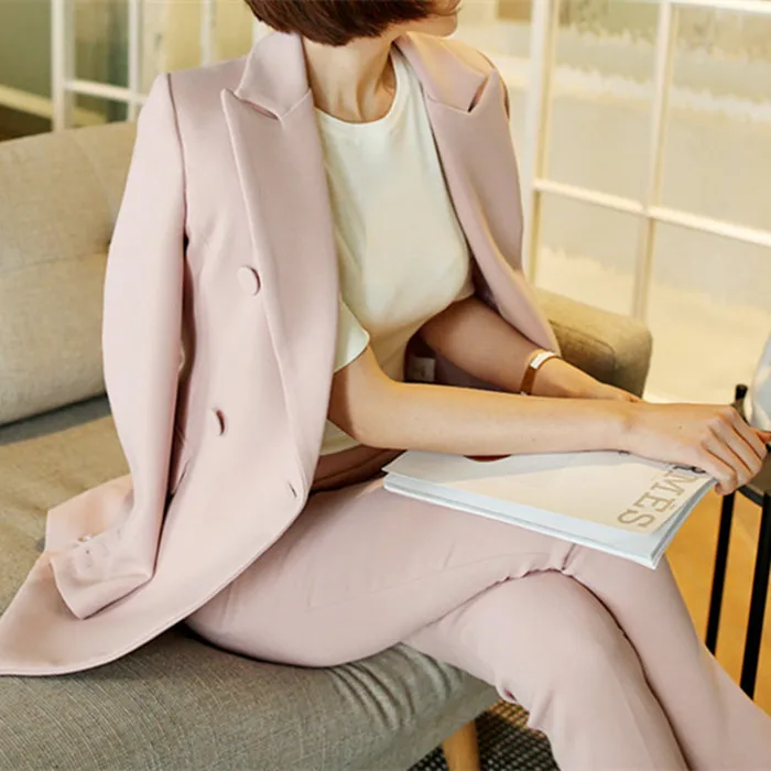 New suit suit women's Korean fashion white suit nine pants two sets of temperament tooling women
New suit suit women's Korean fashion white suit nine pants two sets of temperament tooling women