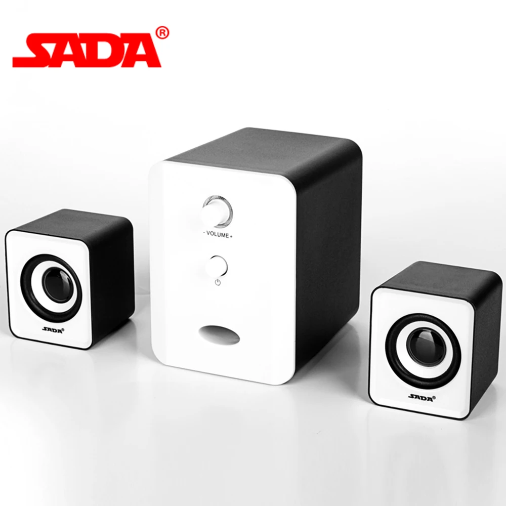 SADA D-201 USB Wired Combination Speakers Computer Speakers Bass Stereo Music Player Subwoofer Sound Box for Desktop Laptop PC
SADA D-201 USB Wired Combination Speakers Computer Speakers Bass Stereo Music Player Subwoofer Sound Box for Desktop Laptop PC
