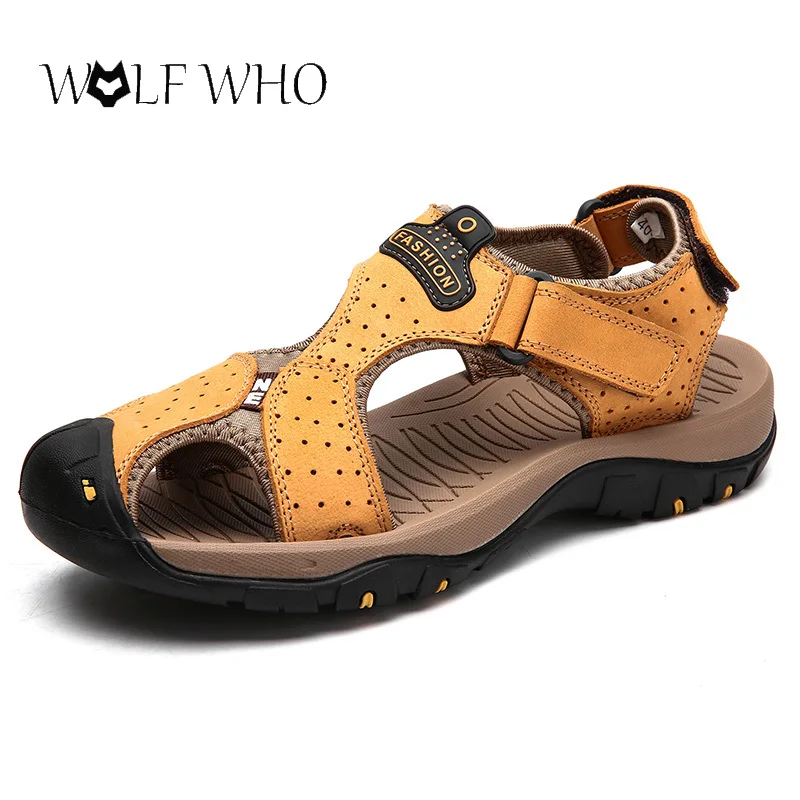 Men Sandals Genuine Leather Summer Shoes Fashion Outdoor Beach Sandals Slippers Big Size Soft Sandals Waterproof Shoes Men
Men Sandals Genuine Leather Summer Shoes Fashion Outdoor Beach Sandals Slippers Big Size Soft Sandals Waterproof Shoes Men