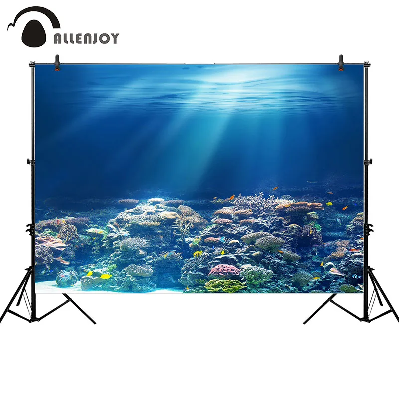 Allenjoy photography backdrop Summer blue sea ocean underwater coral reef fish photo background studio photocall photophone prop
Allenjoy photography backdrop Summer blue sea ocean underwater coral reef fish photo background studio photocall photophone prop