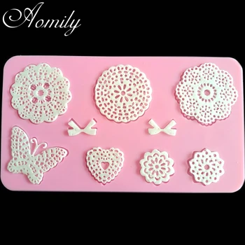 Aomily Lace Flower Butterfly Wedding Cake Silicone Beautiful Flower Lace Fondant Mold Mousse Sugar Craft Icing Mat Pastry Tools
Aomily Lace Flower Butterfly Wedding Cake Silicone Beautiful Flower Lace Fondant Mold Mousse Sugar Craft Icing Mat Pastry Tools
