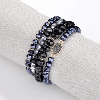 HUIDANG Fashion Stretchable 6 colors Crystal Beaded Strand Bracelets Pack Set
HUIDANG Fashion Stretchable 6 colors Crystal Beaded Strand Bracelets Pack Set