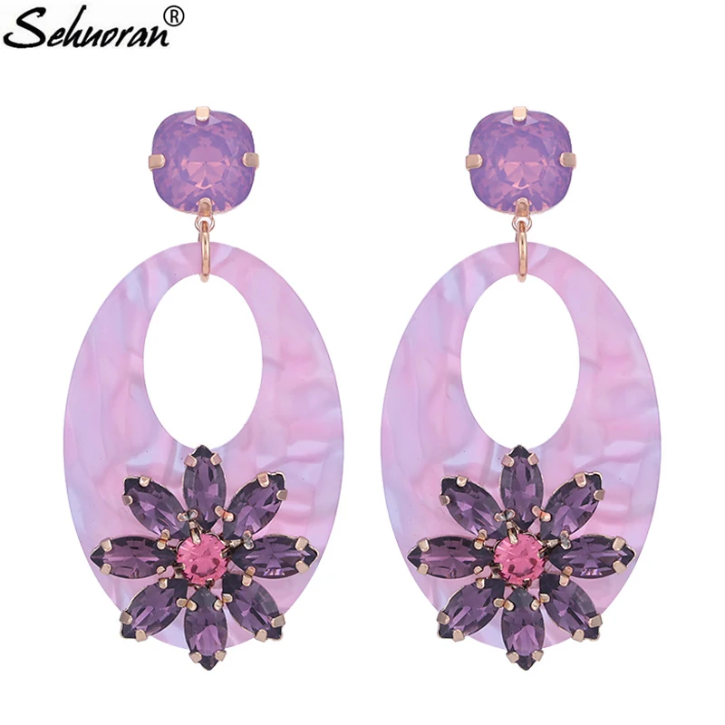 Sehuoran Crystal Stone Flower Resin Pendient Boho Drop Earrings For Woman Wedding Earrings Brand Oorbellen Fashion Jewelry
Sehuoran Crystal Stone Flower Resin Pendient Boho Drop Earrings For Woman Wedding Earrings Brand Oorbellen Fashion Jewelry