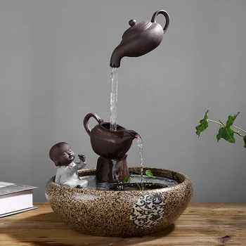 Creative Chinese Style Water Fountain Decoration Living Room Decoration Feng Shui Lucky Office Fish Tank Humidifier
Creative Chinese Style Water Fountain Decoration Living Room Decoration Feng Shui Lucky Office Fish Tank Humidifier