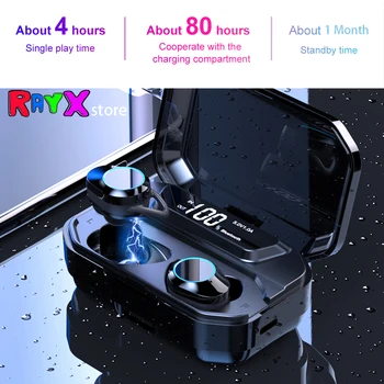 G02 3300mAh Power bank Earphone 2 in 1 TWS Wireless Headphone with Charging Bin can charge phone Stereo Headset Waterproof LED
G02 3300mAh Power bank Earphone 2 in 1 TWS Wireless Headphone with Charging Bin can charge phone Stereo Headset Waterproof LED