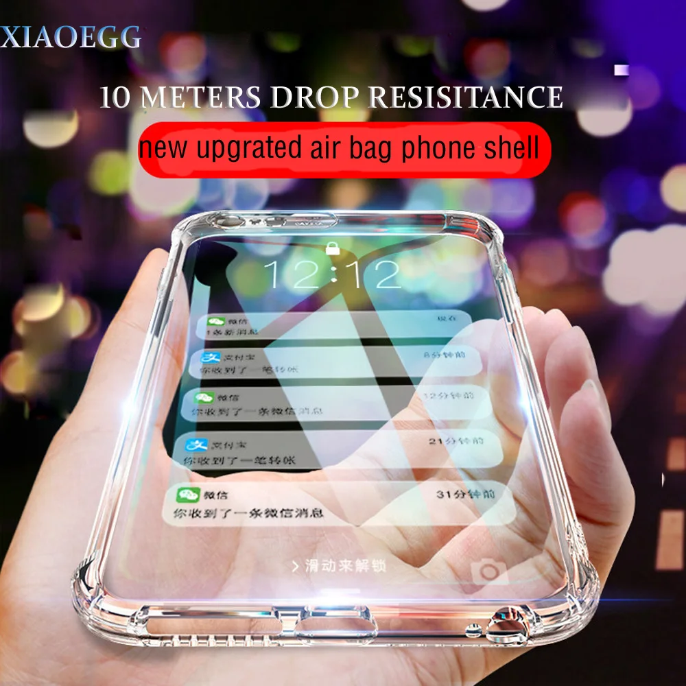 Luxury Shockproof Bumper Transparent Silicone Phone Case For iPhone XS Max XR X 8 7 Clear protection Back Cover for iphone 6 6s 
Luxury Shockproof Bumper Transparent Silicone Phone Case For iPhone XS Max XR X 8 7 Clear protection Back Cover for iphone 6 6s