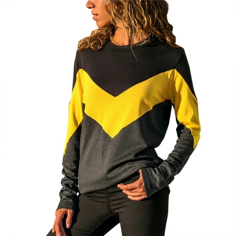 Poleras Mujer De Moda 2019 Color Block Patchwork Women Tshirt Casual Long Sleeve O-Neck T-Shirt Streetwear Ladies Tops S-2XL
Poleras Mujer De Moda 2019 Color Block Patchwork Women Tshirt Casual Long Sleeve O-Neck T-Shirt Streetwear Ladies Tops S-2XL