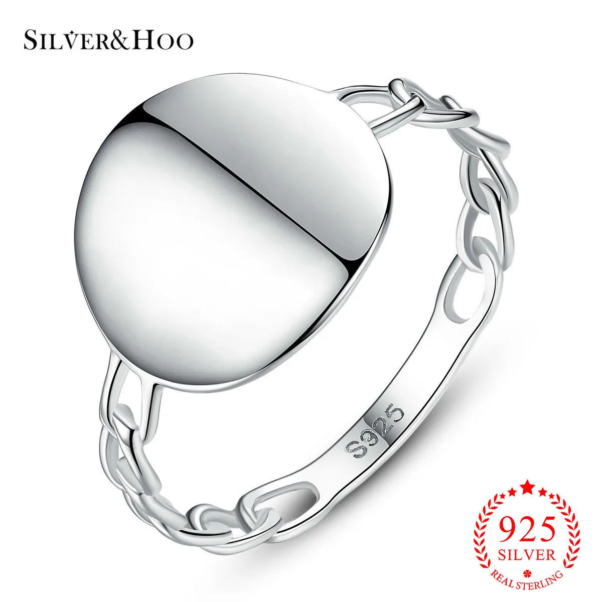 Silverhoo 925 Sterling Silver Round Circle Pure Finger Ring Simple Heart Engrave Rings for Women Wedding Engagement Jewelry
Silverhoo 925 Sterling Silver Round Circle Pure Finger Ring Simple Heart Engrave Rings for Women Wedding Engagement Jewelry