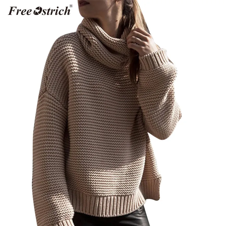 Free Ostrich Sweater Women Turtleneck Long Sleeve Winter Loose Solid Casual Knitted Pullovers Oversized Jumper Tops B1240
Free Ostrich Sweater Women Turtleneck Long Sleeve Winter Loose Solid Casual Knitted Pullovers Oversized Jumper Tops B1240