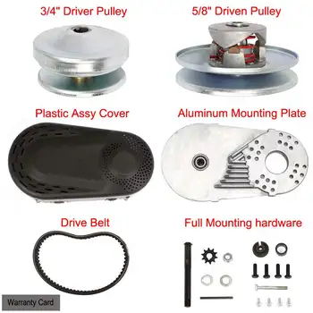 Go Kart Torque Converter Kit Clutch 3/4" Replaces Comet TAV2 30-75 218353A Manco 12T #35 Driver Clutch
Go Kart Torque Converter Kit Clutch 3/4" Replaces Comet TAV2 30-75 218353A Manco 12T #35 Driver Clutch