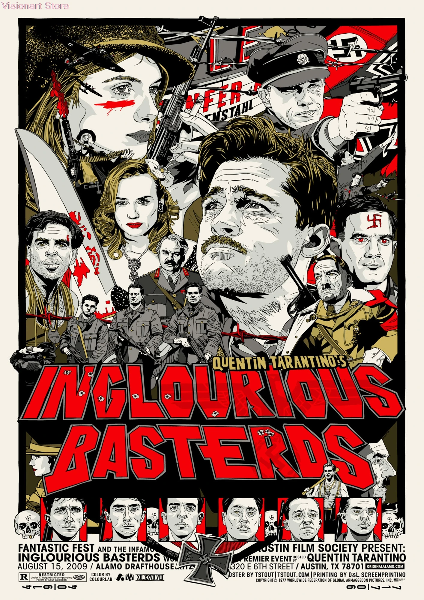 Inglourious Basterds постеры Quentin Tarantino винтажные домашние Декро наклейки на стену (без
