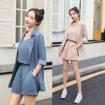 Summer Korean Single Button Shorts Set 2019 Blazer Set Stripe Loose Two Piece Shorts Sets Clothes Casual Women Outfits 2 Piece
Summer Korean Single Button Shorts Set 2019 Blazer Set Stripe Loose Two Piece Shorts Sets Clothes Casual Women Outfits 2 Piece