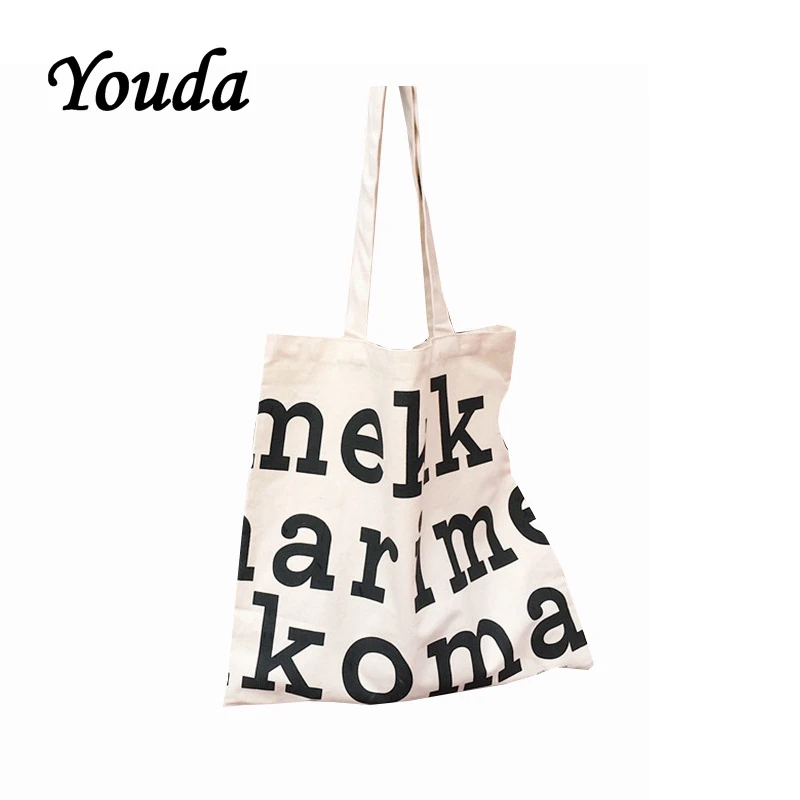 Youda Korean Fashion Canvas Bags Casual Letter Printing Canvas Bag Simple Shopping Handbag Large Capacity Classic Style Tote
Youda Korean Fashion Canvas Bags Casual Letter Printing Canvas Bag Simple Shopping Handbag Large Capacity Classic Style Tote