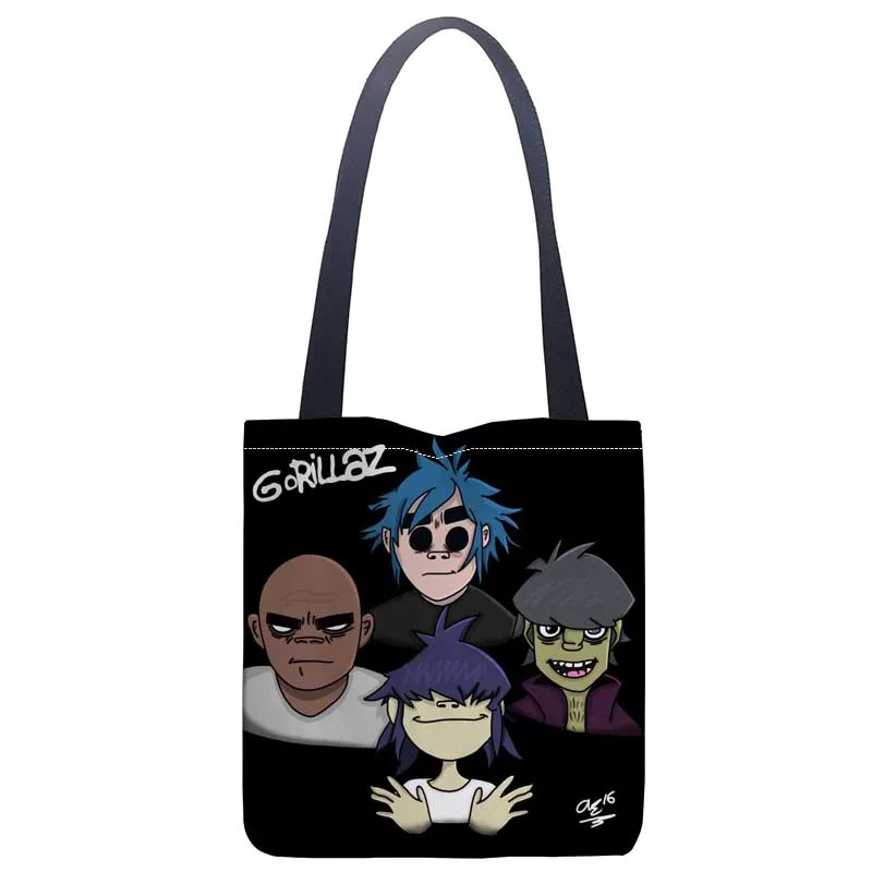 Customizable Gorillaz Handbag Print Canvas Fabric Tote Bag Customized Eco Bags Single Shoulder Bag Custom Made Shopping Bags
Customizable Gorillaz Handbag Print Canvas Fabric Tote Bag Customized Eco Bags Single Shoulder Bag Custom Made Shopping Bags