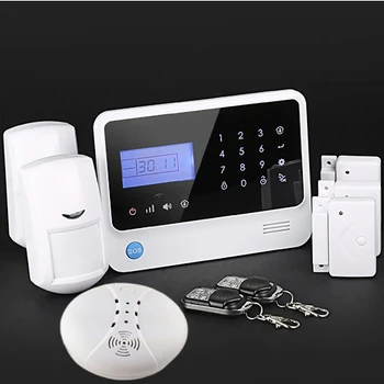 433mhz Home Wifi GSM Security Alarm system LCD display panel GSM wifi home surveillance alarm system P2P control alarm
433mhz Home Wifi GSM Security Alarm system LCD display panel GSM wifi home surveillance alarm system P2P control alarm