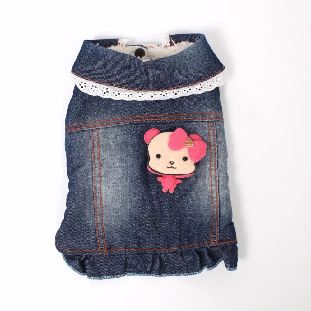 Hot Winter Jeans Clothes For Dog Pink Bear Denim Dress Designer Pet Jackets For Puppy Animals Cats Chiahuahua Bulldogs Supplies
Hot Winter Jeans Clothes For Dog Pink Bear Denim Dress Designer Pet Jackets For Puppy Animals Cats Chiahuahua Bulldogs Supplies