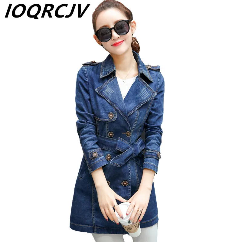 2019 Spring Autumn New Slim Women Denim Coat Double-Breasted Long Sleeve Jacket Female Windbreaker Denim Coat Casual Fashion
2019 Spring Autumn New Slim Women Denim Coat Double-Breasted Long Sleeve Jacket Female Windbreaker Denim Coat Casual Fashion