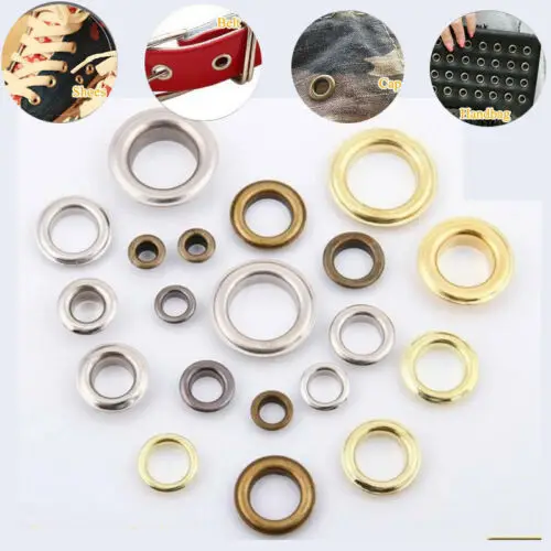 100PCS X Eyelets Buckle Apparel Scrapbook Stamping Metallic Material Leather Craft Eyelet Tool for Sewing Fabirc
100PCS X Eyelets Buckle Apparel Scrapbook Stamping Metallic Material Leather Craft Eyelet Tool for Sewing Fabirc