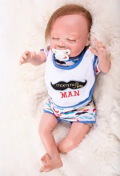 New design 50cm Soft Silicone Doll Reborn Baby 20" Toy For baby Newborn Baby Birthday Gift For Child Bedtime Early Education
New design 50cm Soft Silicone Doll Reborn Baby 20" Toy For baby Newborn Baby Birthday Gift For Child Bedtime Early Education